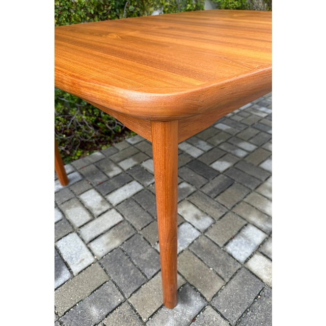 Brown Vintage Danish Modern Expandable Dining Table With Butterfly Leaf by Ansager Mobler For Sale - Image 8 of 11