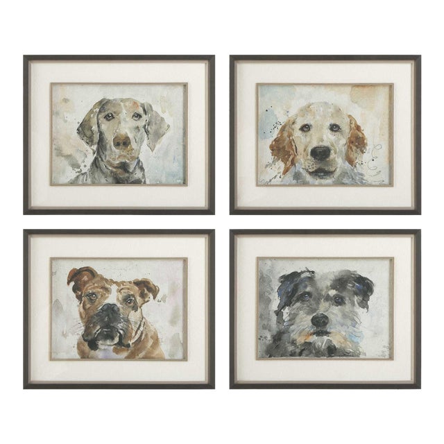Dog Days Framed Prints Set/4 For Sale