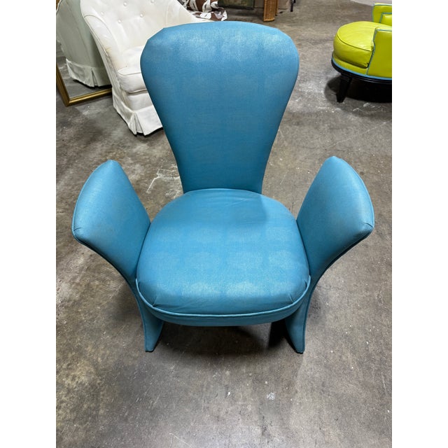 Post Modern Wing Dining Chairs - Set of 6 For Sale - Image 9 of 11