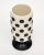 Italian Ceramic Modernist Black and White Vases For Sale - Image 9 of 10
