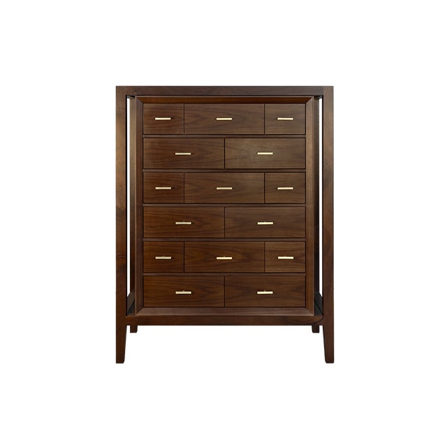 Contemporary Caxton Chest of Drawers by Wood Tailors Club For Sale - Image 3 of 9
