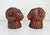 Sarreid Ltd. Carved Wood Rams Head Bookends by Sarreid Spain 1970s - A Pair For Sale - Image 4 of 11