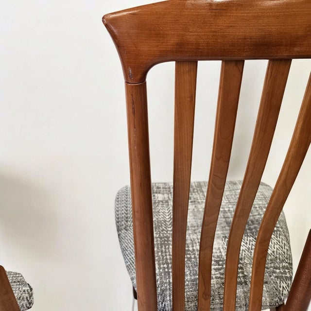 Late 20th Century Set of Danish Highback Dining Chairs For Sale - Image 4 of 5