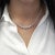 Natural 5.52 Carat Total Diamond 18K White Gold Graduated Riviera Cupcake 4-Prong Tennis Necklace. 16.5 Inches, Box...