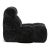 Contemporary Charcoal Chenille Swivel Lounge Chair For Sale - Image 3 of 5