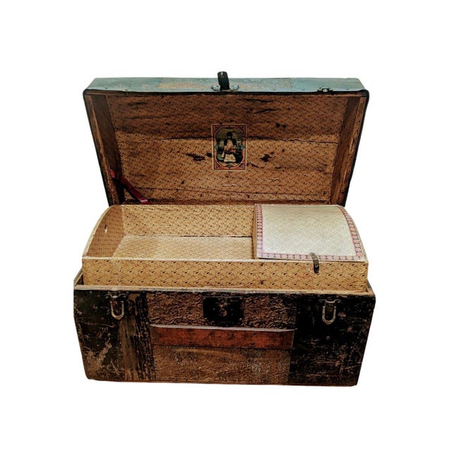 This is an Antique Victorian dome-top steamer truck, more than 125 years old. This is a piece of history. These trunks,...