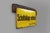 Vintage German Yellow Enamel Sign, 1900 For Sale - Image 6 of 11