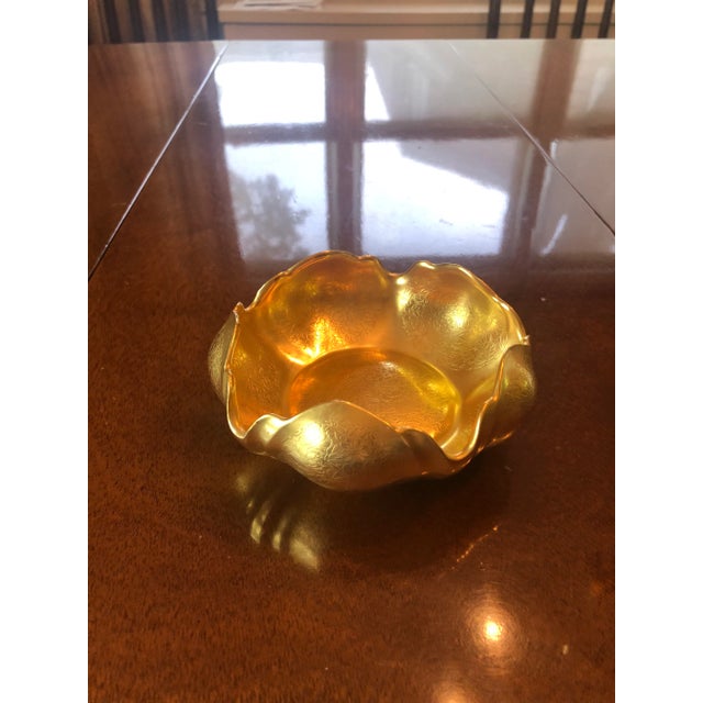 Late 20th Century Vintage Late 20th Century Gold Overlay Pickard Bowl For Sale - Image 5 of 5