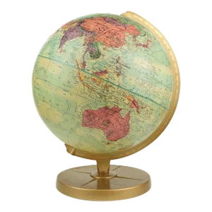 Mid 20th Century Table Top Rotating Replogle World Nation Series Globe