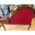 Wood Vintage Mid-Century Louis XV Style Telephone Gossip Bench in Red Upholstery= For Sale - Image 7 of 7