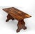 Vintage English Yew Wood Trestle Dining Table, 1960s For Sale - Image 15 of 15