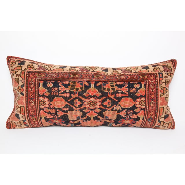 Here i am listing a 100% Handmade double knotted rug pillow cover, made from antique Persian tribal carpet rug. This’s a...