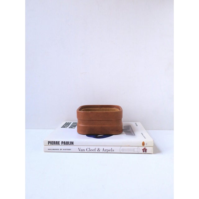 Leather Suede Jewelry Catchall For Sale - Image 4 of 11