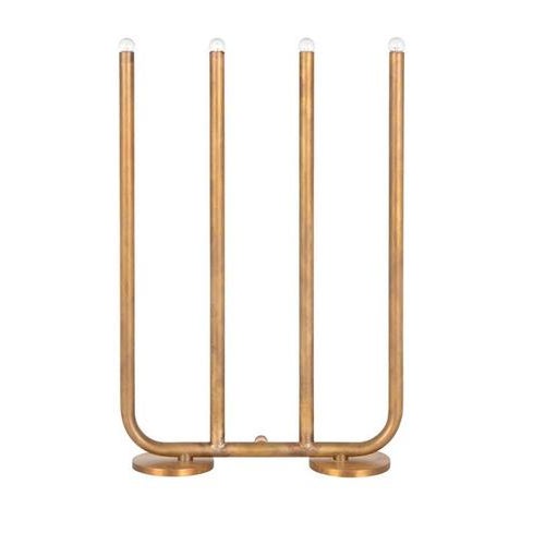 Brass December Snö Table Lamp by Sabina Grubbeson for Konsthantverk For Sale - Image 4 of 7