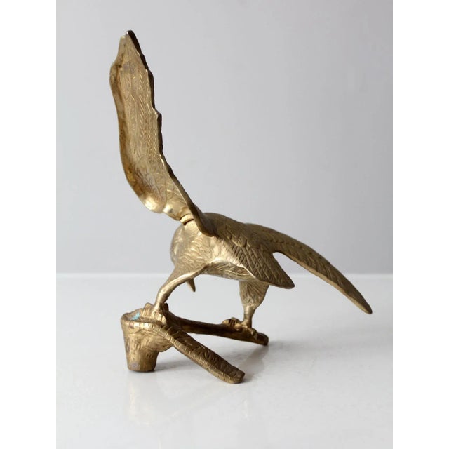 American Vintage Brass Eagle Sculpture For Sale - Image 3 of 13