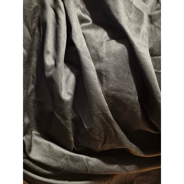 Ralph Laren Double Sided Black Satin Fabric- 3 1/3 Yards For Sale In Atlanta - Image 6 of 7