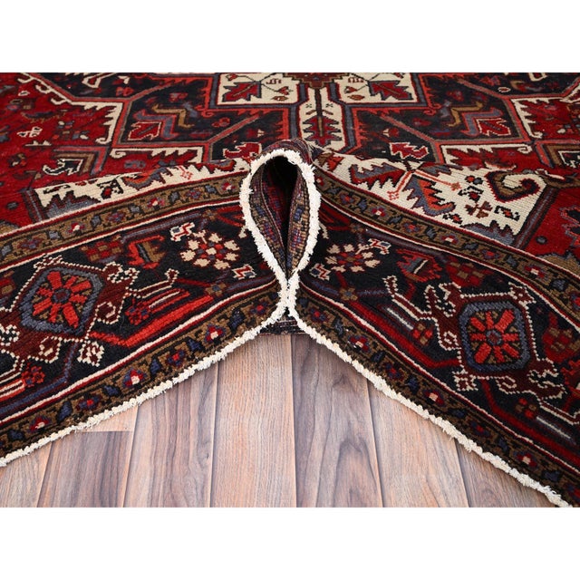 1960s Red Vintage Persian Heriz Rug | Chairish