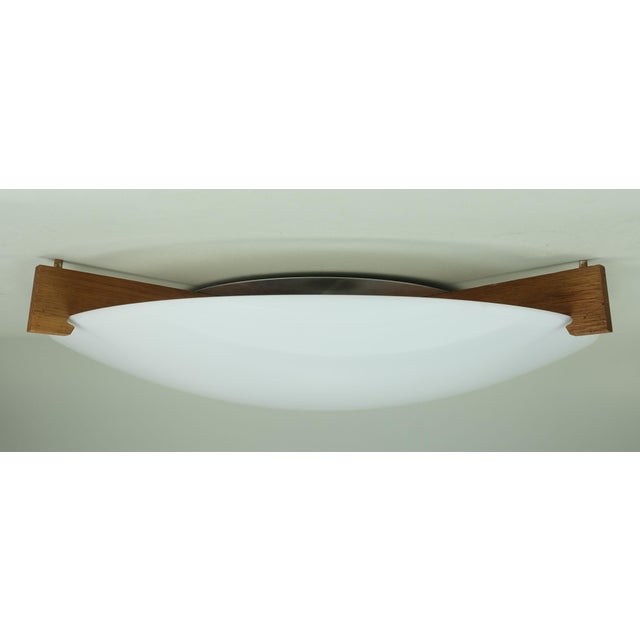 Wood Mid-Century Modern Swedish Vittsjö Ceiling Light by Uno & Östen Kristiansson for Luxus, 1960s For Sale - Image 7 of 12