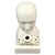 19th Century Staffordshire Creamware Phrenology Head Inkwell, Stamped “55” For Sale - Image 4 of 13