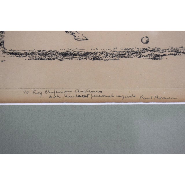 Mid 20th Century "Down the Field #2" Polo Drypoint by Paul Brown For Sale In New York - Image 6 of 7