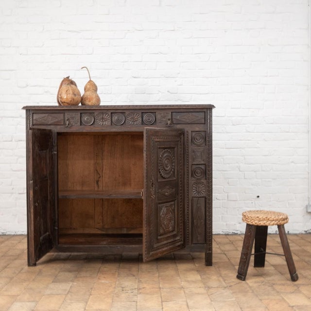 Vintage Oak Sideboard, 1950s For Sale - Image 4 of 8