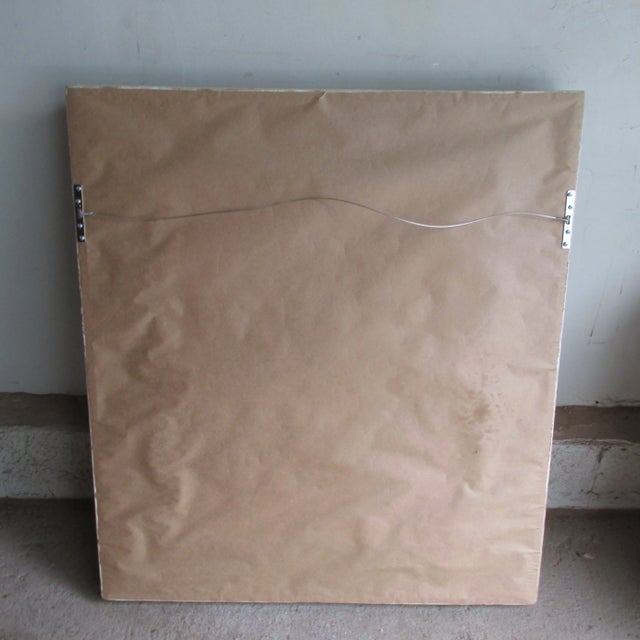 Modernist Screen Print of Motorcycle Dated 1968 Presented in Distressed Antique Frame For Sale - Image 10 of 10