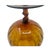 Glass Vintage Amber Optic Balloon Vase Empoli Style For Sale - Image 7 of 13