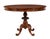 19th Century Carved Flame Mahogany Oval Center Table, 1890s For Sale - Image 9 of 9