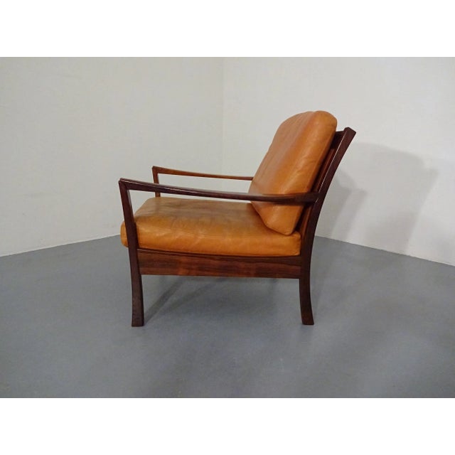 Rosewood and Leather Easy Chair, Denmark, 1960s For Sale - Image 11 of 18