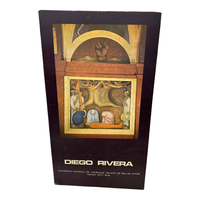 Diego Rivera Exhibition Poster 1977 For Sale
