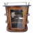Vintage Wooden Display Hanging Cabinet With Glass Door For Sale