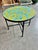 Mid-Century Modern Moroccan Green and Turquoise Zellige Round Coffee Table, 2010s For Sale - Image 3 of 7