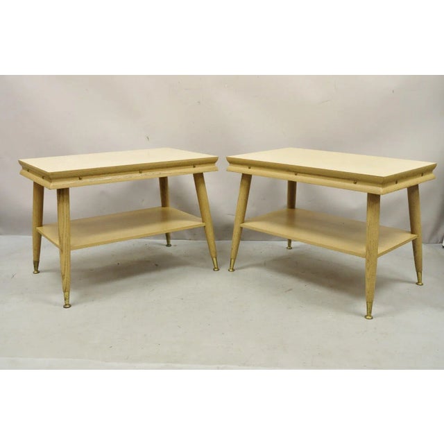 Mid-Century Modern Mid Century Modern Atomic Era Laminate & Wood Coffee Table Set - 3 Pc Set For Sale - Image 3 of 12