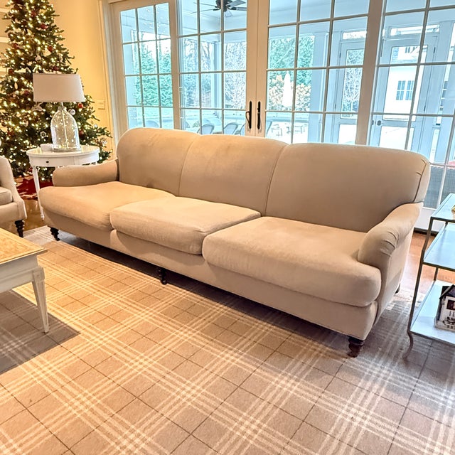 Extra Long Lillian August Sofa For Sale In Washington DC - Image 6 of 11
