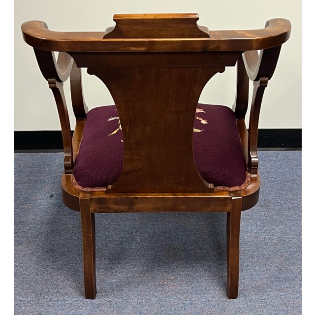 Wood 19th Century Mahogany Carved Georgian Armchair For Sale - Image 7 of 11