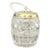 Baccaret Victorian Pressed Glass Biscuit Barrel Mounted in Brass. For Sale