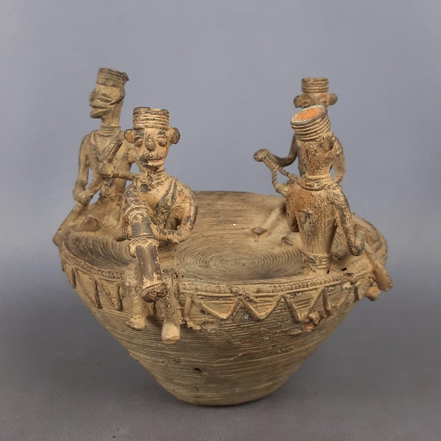 African Bronze Boat Sculpture, Early 1900s For Sale - Image 5 of 13