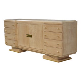 Modernist Art Deco Buffet by Pechon Mof 1941 for the Decorator Pebreuil, 1940s For Sale
