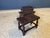 Antique Tooled Leather Top Stools / Tables For Sale - Image 11 of 17