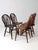 Brown Antique Windsor Brace-Back Dining Chairs Set of 4 For Sale - Image 8 of 14