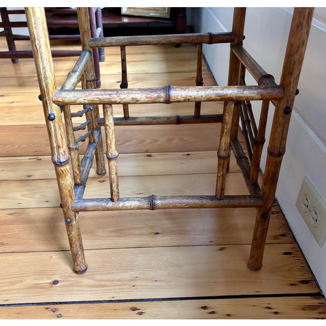 1900s Edwardian Bamboo Table For Sale In Portland, ME - Image 6 of 10