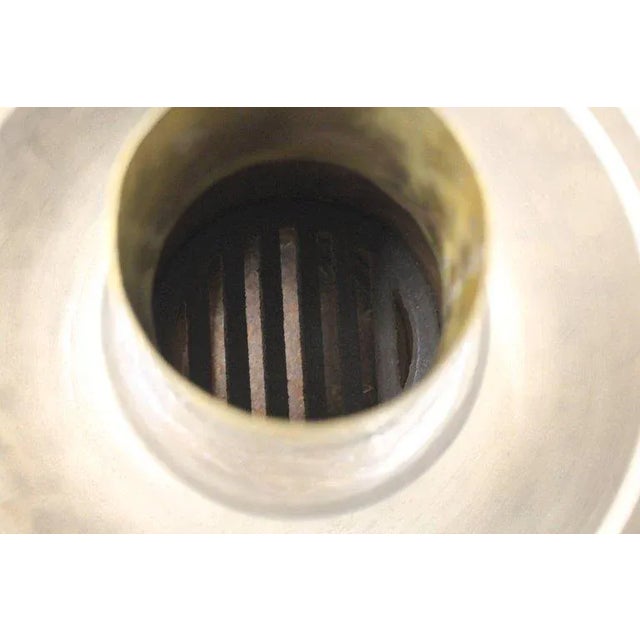 Copper and Brass Coal Burning Food Warmer Removable Chimney Samovar For Sale - Image 4 of 9