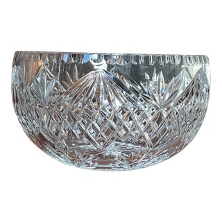 Vintage Lead Crystal Bowl For Sale