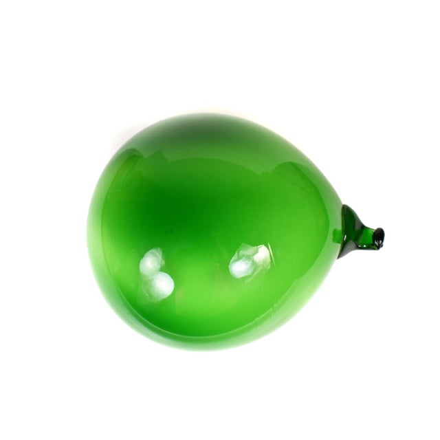 Mid 20th Century Mid-Century Handblown Large Lime Fruit Figurine Model on Base For Sale - Image 5 of 8