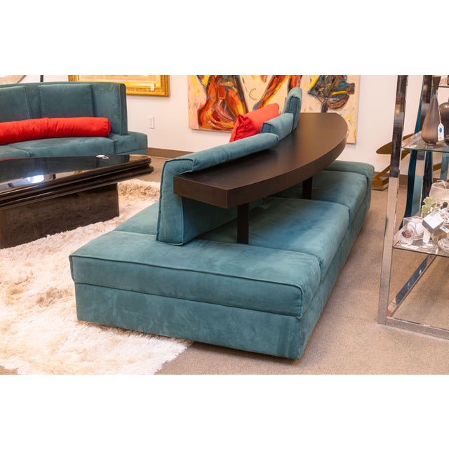 Pair of Mauro Lipparini for Saporiti Italia Avedon Sofas 1980s Post Modern For Sale - Image 10 of 11