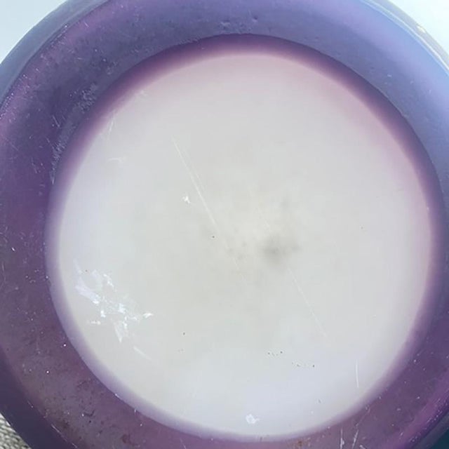 Purple Antique Cut Glass Vase with Enamel Decoration by Émile Gallé, 1890s For Sale - Image 8 of 15