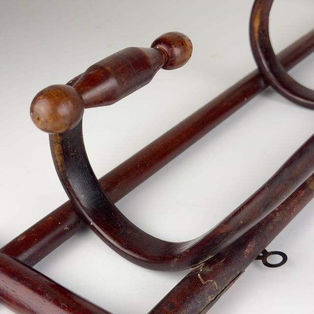 Antique Wooden Coat Rack, Italy, 1930s For Sale - Image 17 of 18