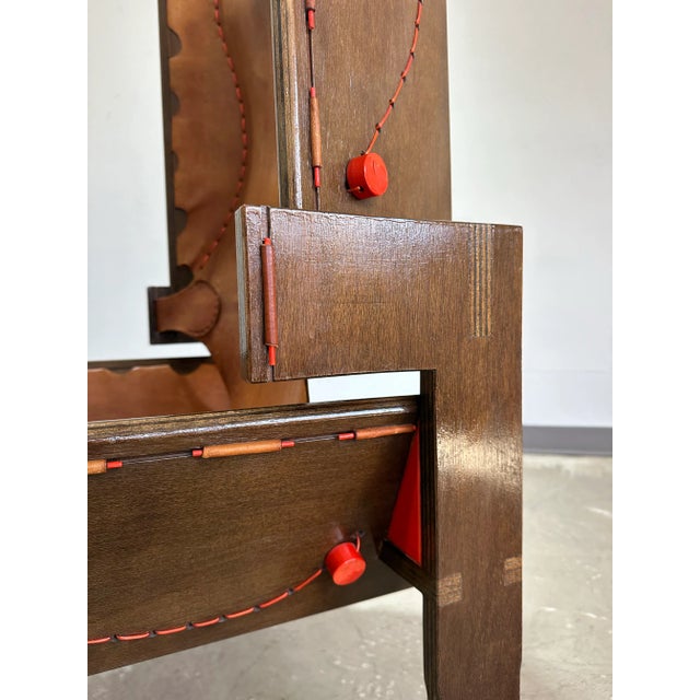 1970s Mid Century Modern South American Plywood and Leather Shelter Chair For Sale - Image 5 of 12