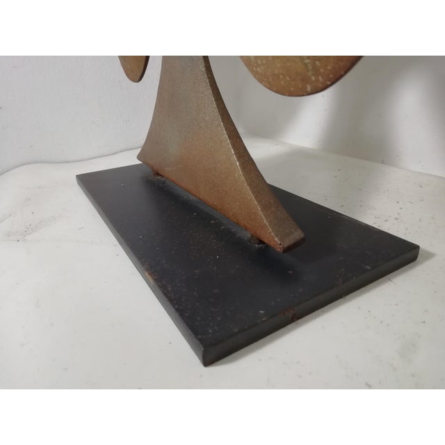Decorative Flower in Welded Metal, Italy, 1960s For Sale - Image 4 of 6