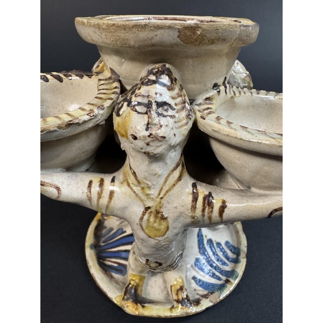 Blue Laertina Majolica Salt Cellar, 1700s For Sale - Image 8 of 16